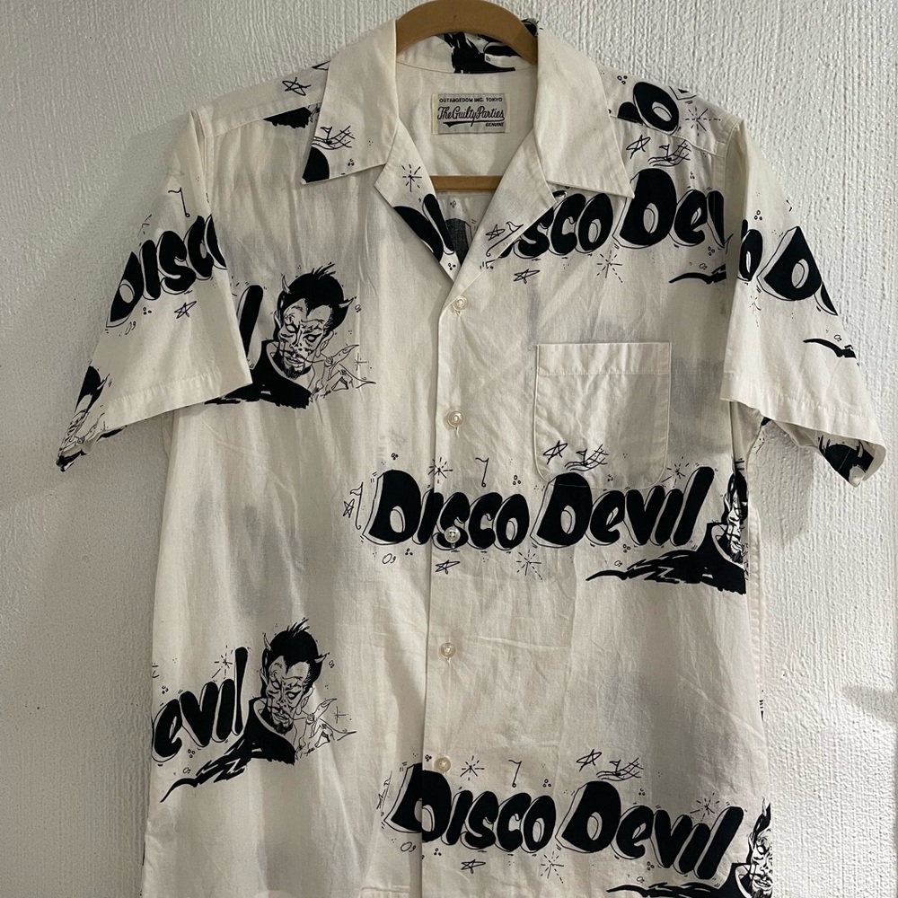 Wacko Maria Disco Devil Graphic Men's Casual Shirt